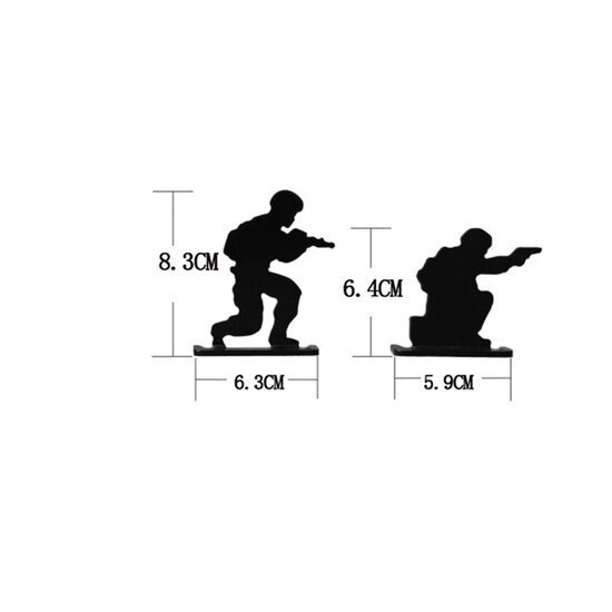 MAJORE TARGET SPORTS | SOLDIERS | 4 PCS | STANDING TARGETS