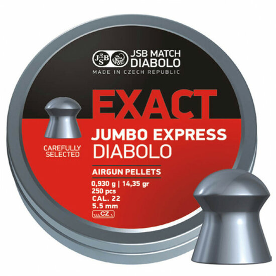 .22 | JSB | Jumbo Express | 5.52 mm | 14.35 grain | 250 stuks!