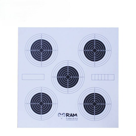 RAM Tactical |SCHIETKAARTEN | 5T | 14 x 14 cm | 100 Stuks