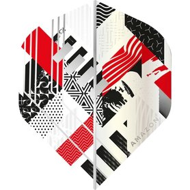 Amazon Abstract Dart Flights - No2 - Std - Red