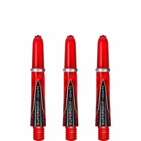  HARROWS SUPERGRIP IGNITE SHAFTS - DART SHAFTS - RED - Short
