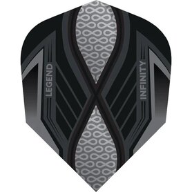  Legend Infinity Dart Flights - 100 Micron - No2 - Std - Smokey