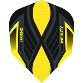  Legend Infinity Dart Flights - 100 Micron - No2 - Std - Yellow