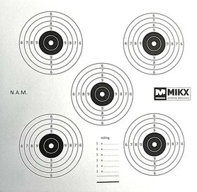 MIKX  | SCHIETKAARTEN | T5 | 17 x 17 cm | 25 Stuks