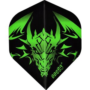 One80 Dart Flights - Jim Williams - 130 Micron - Signature - No2 - Std - Green